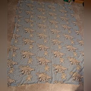 Vintage Twin Sue Hall 1987 Snatch the Dog & Cat Flat Bed Sheet Bedsheet Fabric